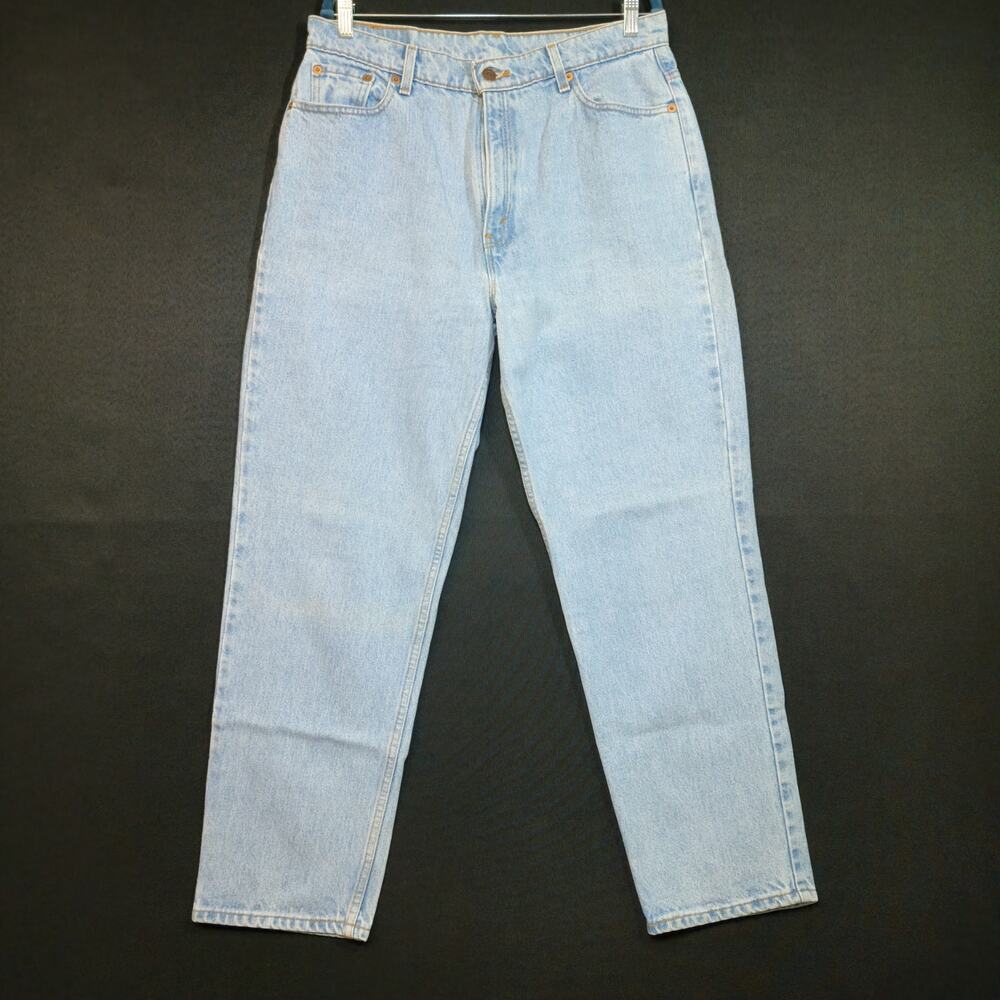 Vintage 90s 512 Levi's Light Wash Size 16 Regular Short Straight Leg